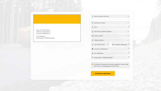 Visitenkarten Generator